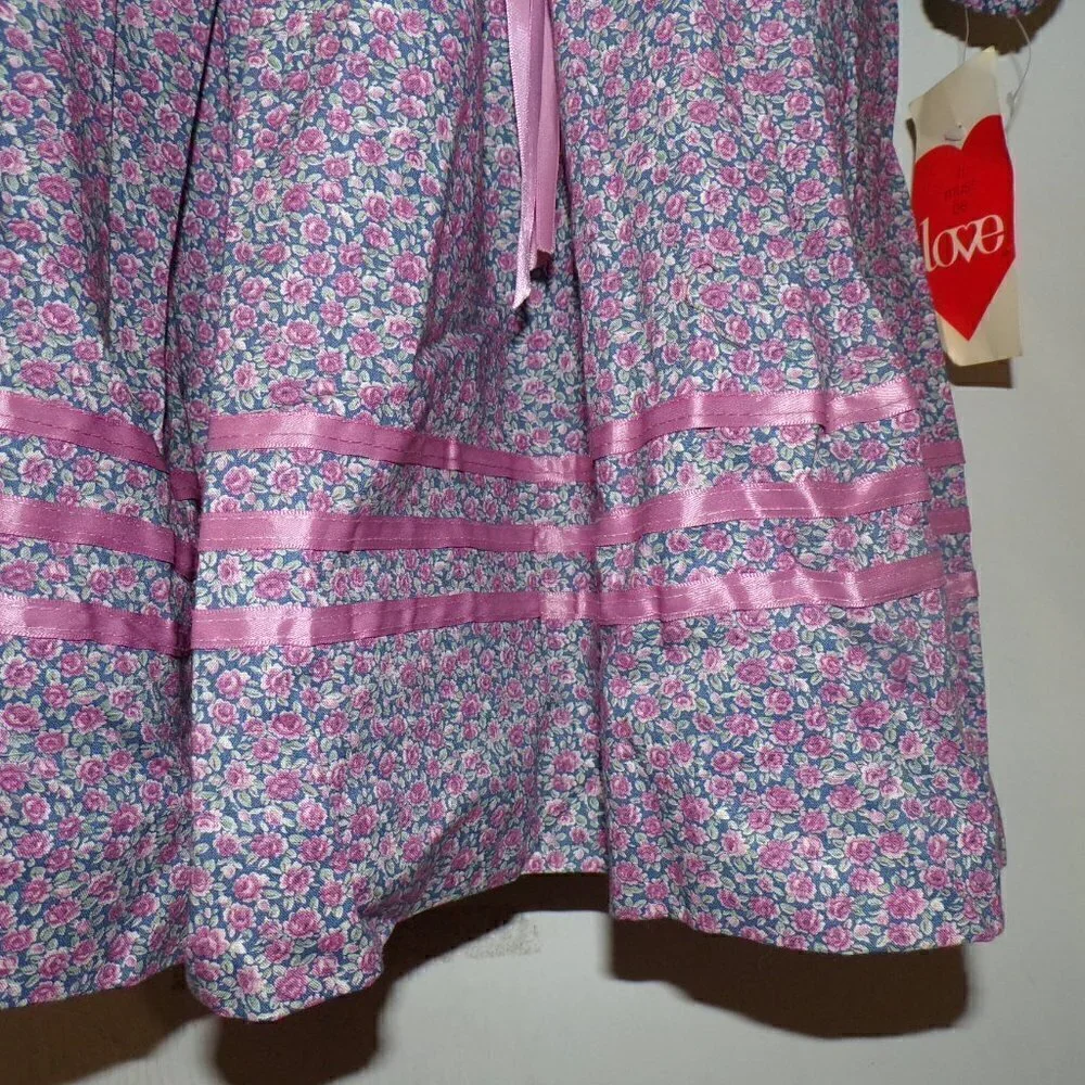 NWT Vintage Joseph LOVE Brand Iconic Chintz‎ Ribbon Dress 14 Chest 32 L 34